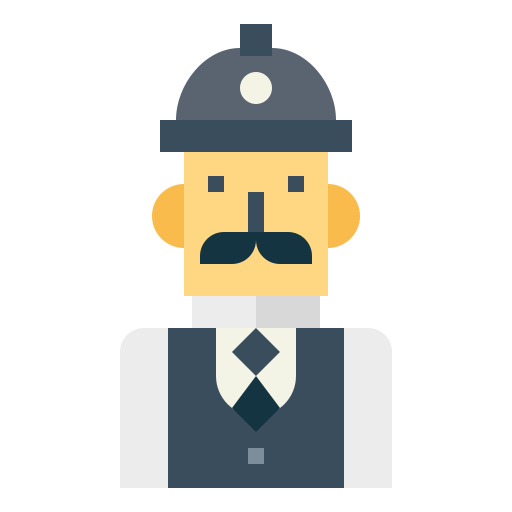 polizei Smalllikeart Flat icon