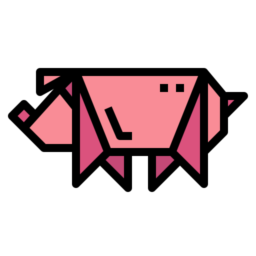豚 Smalllikeart Lineal Color icon