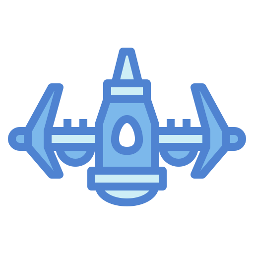 Space ship Generic Blue icon