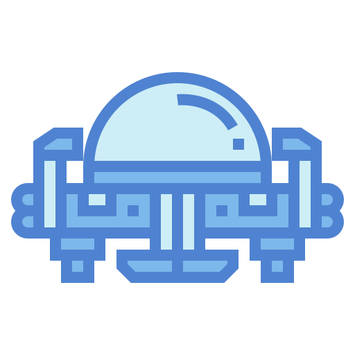 Space ship Generic Blue icon