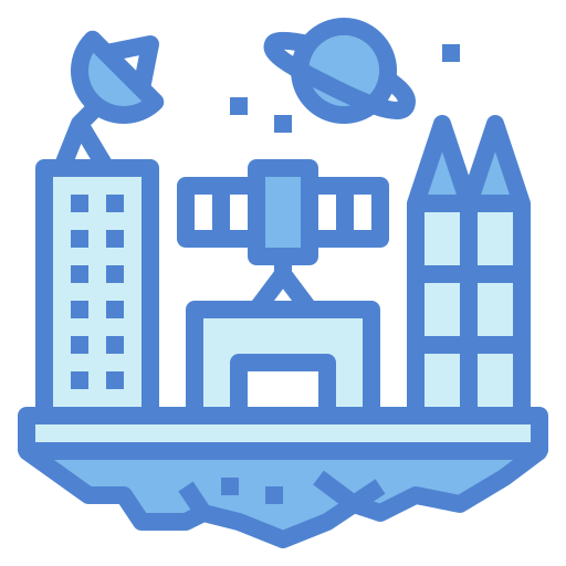 Space station Generic Blue icon