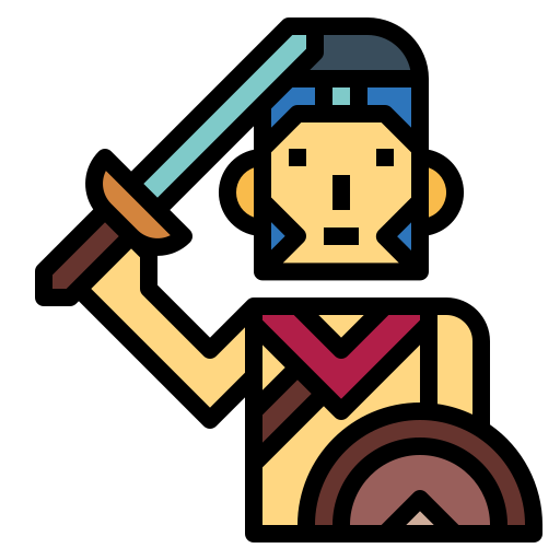 Warrior Smalllikeart Lineal Color icon