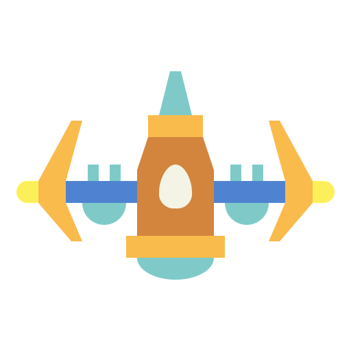 Космический корабль Smalllikeart Flat иконка