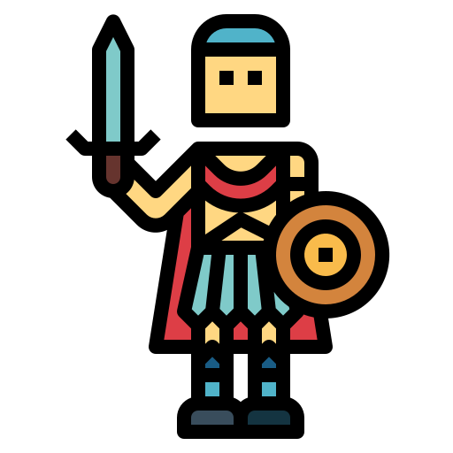 Warrior Smalllikeart Lineal Color icon