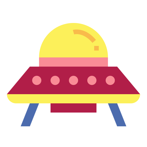 ufo Smalllikeart Flat icoon