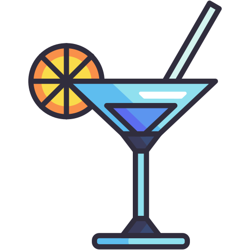 cocktail Generic Outline Color icona