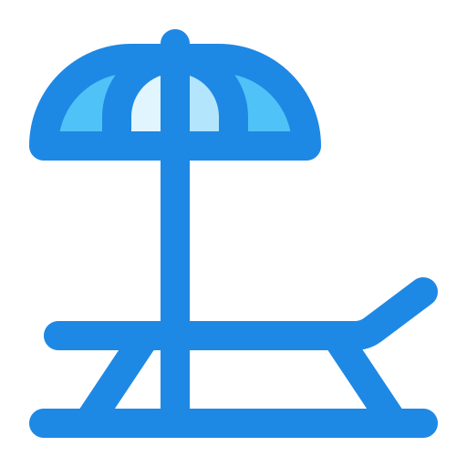 strandstoel Generic Blue icoon