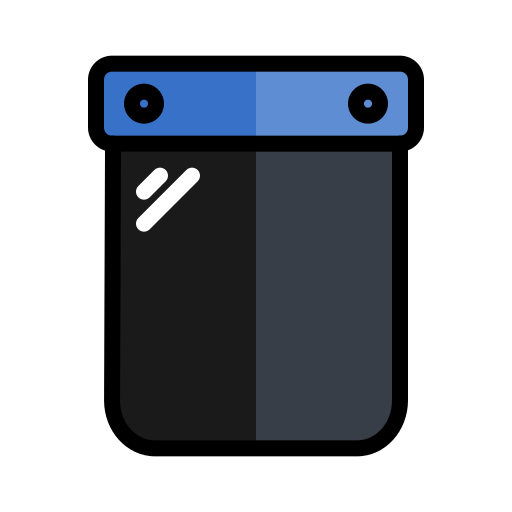 페이스 실드 Generic Outline Color icon