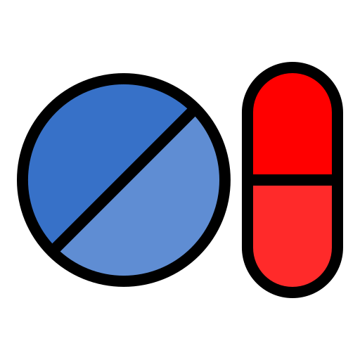 medicinale Generic Outline Color icona