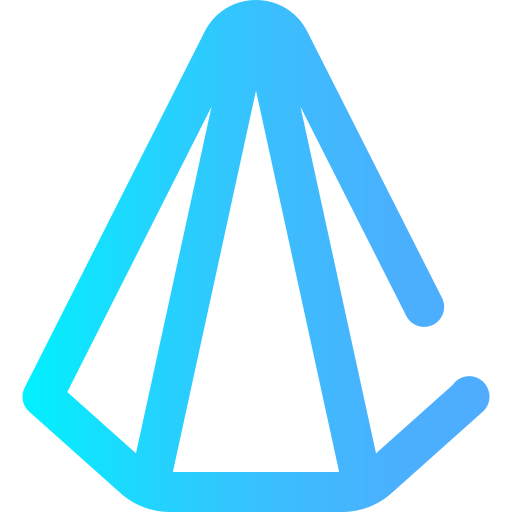 Pyramid Super Basic Omission Gradient icon