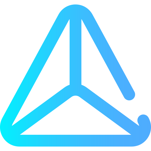piramide Super Basic Omission Gradient icoon