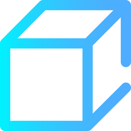 cube Super Basic Omission Gradient Icône