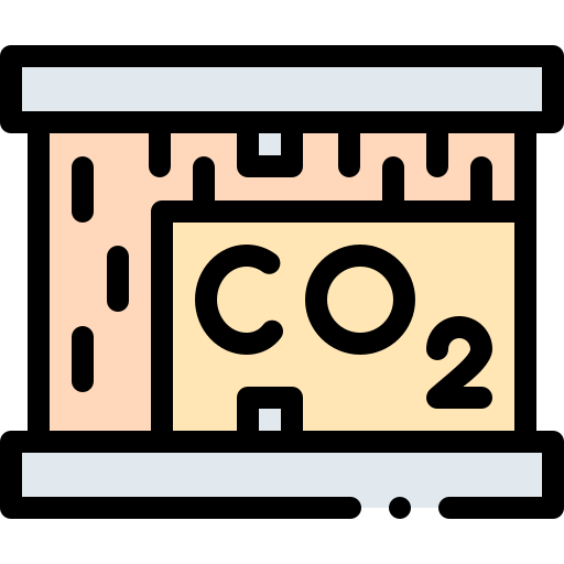 co2 Detailed Rounded Lineal color иконка