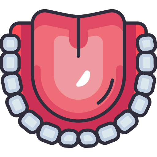 mandíbula Generic Outline Color icono
