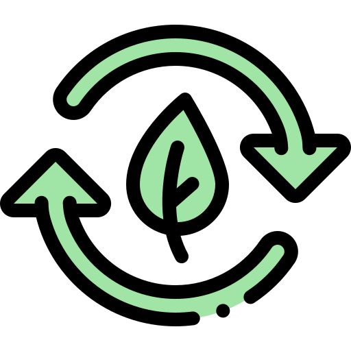Recycling Detailed Rounded Lineal color icon