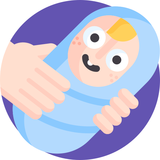 bebé Detailed Flat Circular Flat icono