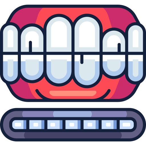 blanqueamiento dental Generic Outline Color icono