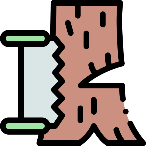Deforestation Detailed Rounded Lineal color icon
