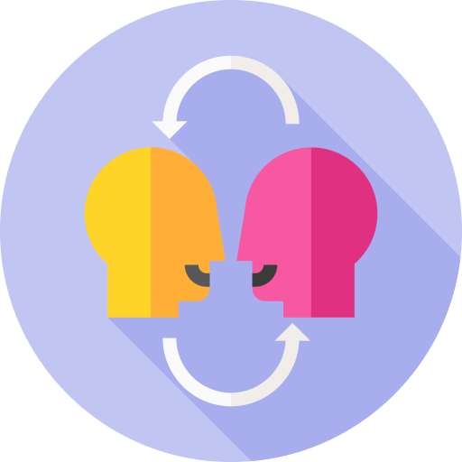 empathie Flat Circular Flat icon