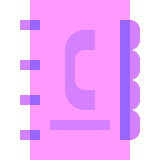 電話帳 Basic Sheer Flat icon