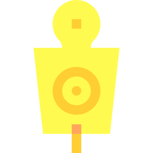 Shooting target Basic Sheer Flat icon