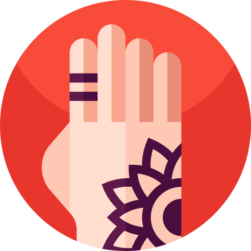 henna Geometric Flat Circular Flat ikona