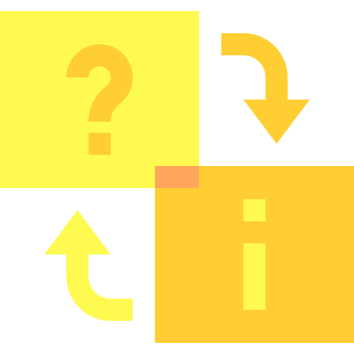 punto interrogativo Basic Sheer Flat icona