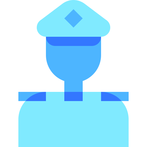 polizia stradale Basic Sheer Flat icona