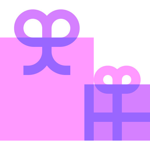 Gift box Basic Sheer Flat icon