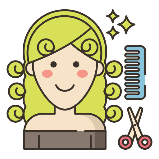 coiffure Flaticons Lineal Color Icône