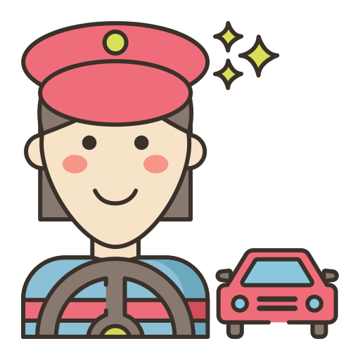 conductor de taxi Flaticons Lineal Color icono