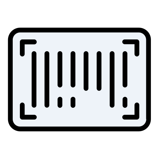streepjescode Generic Outline Color icoon
