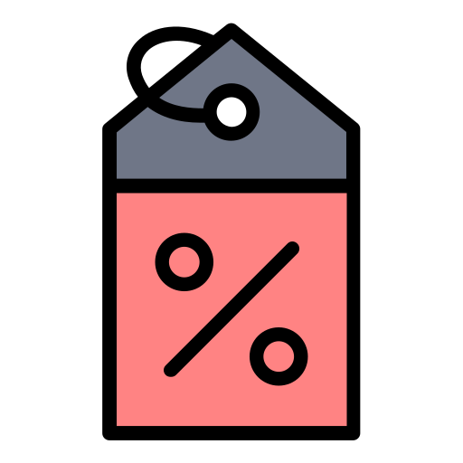 Price tag Generic Outline Color icon