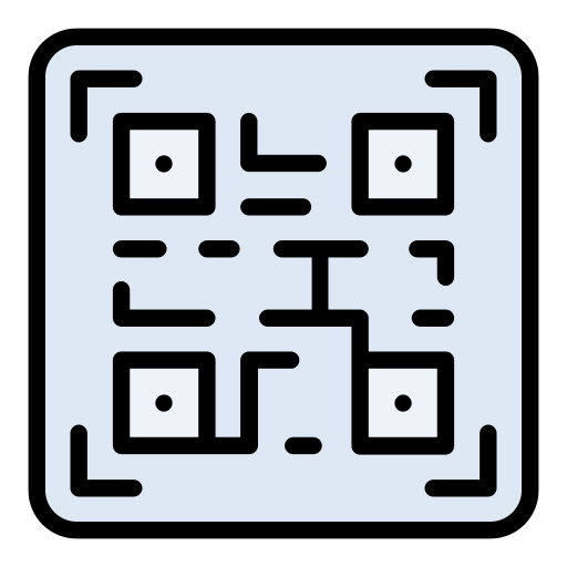 qr code Generic Outline Color Icône