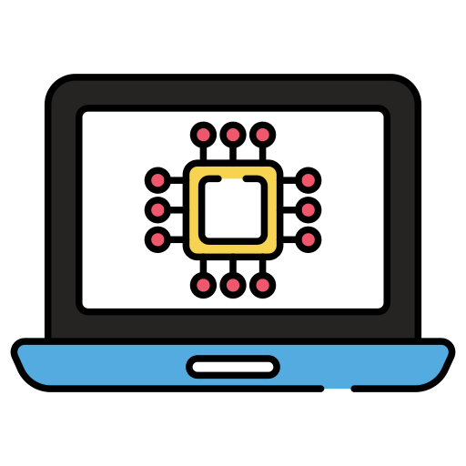 microprocesador Generic Outline Color icono