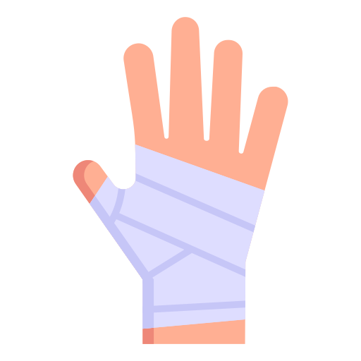 Broken hand Generic Flat icon