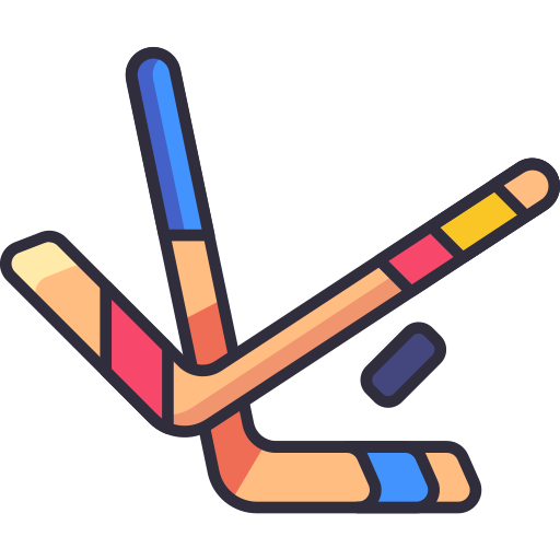 hockey Generic Outline Color icona