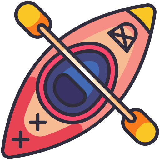 kayak Generic Outline Color icona