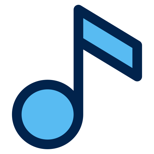 musiknote Generic Blue icon