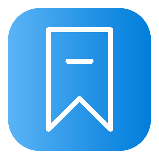 lesezeichen Generic Flat Gradient icon