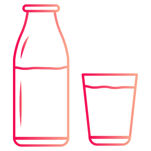 bottiglia di latte Generic Gradient icona