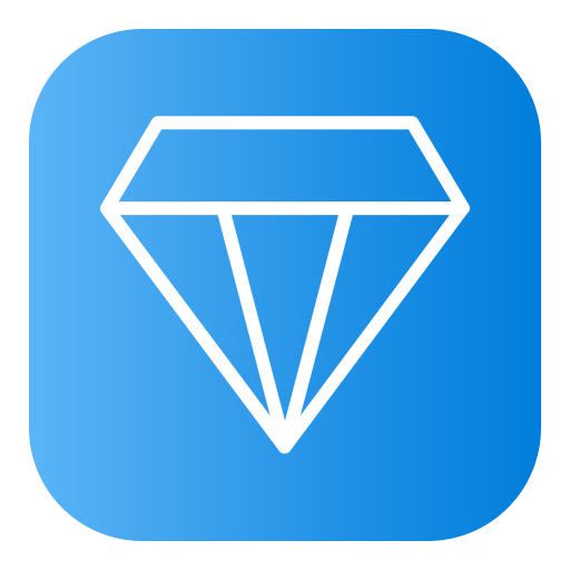 diamant Generic Flat Gradient Icône
