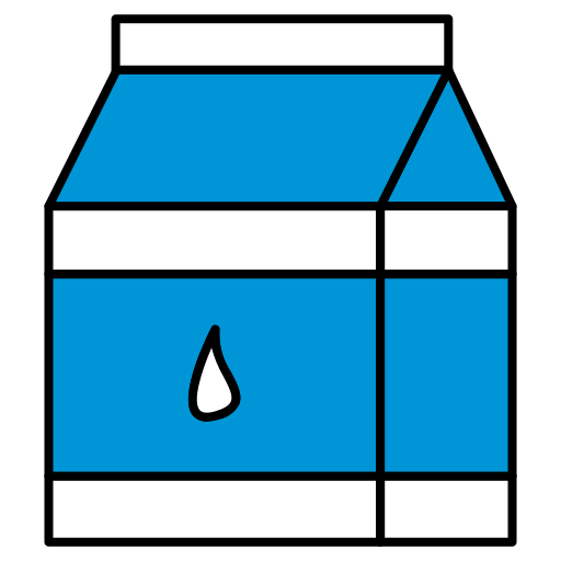 scatola del latte Generic Outline Color icona