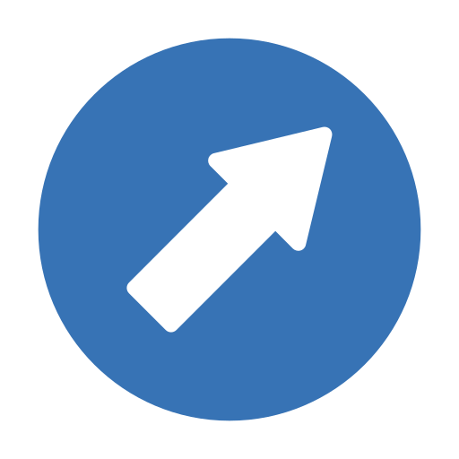 freccia di direzione Generic Blue icona