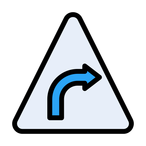 Direction Vector Stall Lineal Color icon