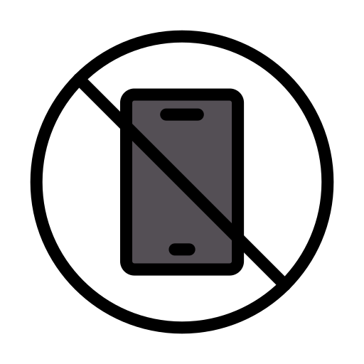 No phone Vector Stall Lineal Color icon