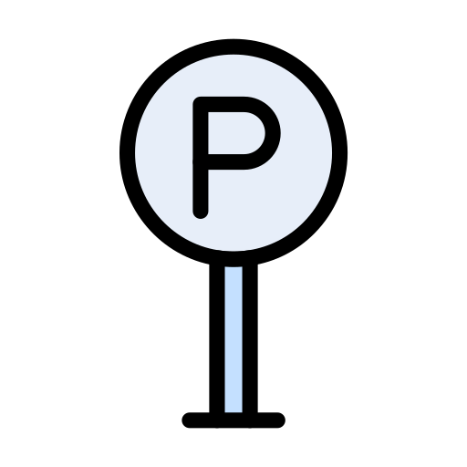 Parking Vector Stall Lineal Color icon