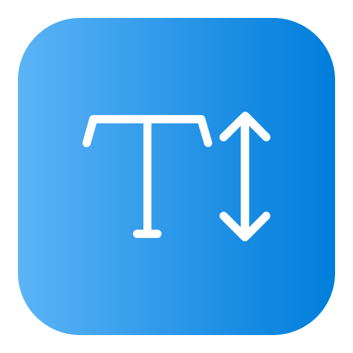 Text Generic Flat Gradient icon