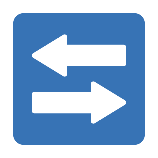 flecha de dirección Generic Blue icono