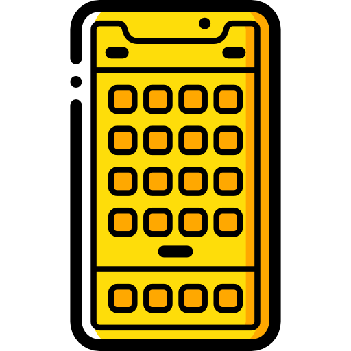 smartphones Basic Miscellany Yellow icon